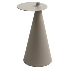 Established & Sons FEZ Round Side Table in Cosy Grey Finish by Nao Tamura