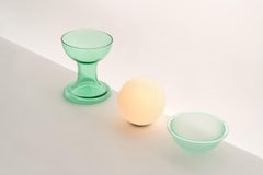 Established & Sons GELATO Tischleuchte aus Glas in mintfarbener Ausführung von Carlo Nason