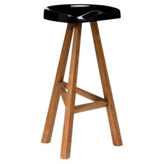 Established & Sons HEIDI Large stool in oak stained solid ash, Sebastian Wrong