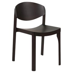 Established & Sons MAURO Chair in Ash stained wenge by Mauro Pasquinelli