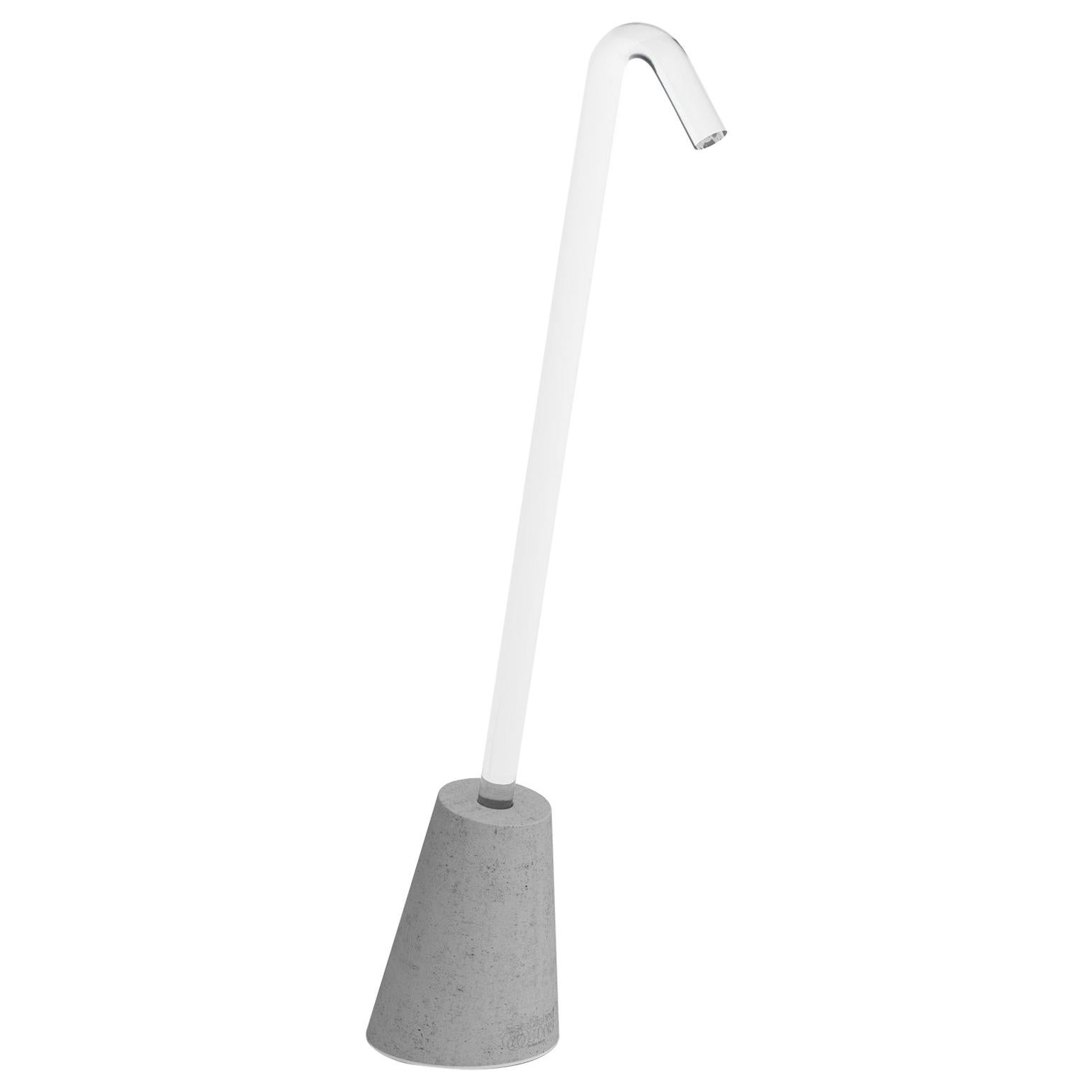Established & Sons Pole Table Light with Grey Base by Paul Cocksedge For Sale