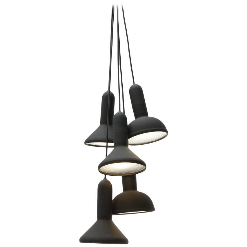 En vente : Black (4890) Lampe à suspension torch S5 Bunch de Sylvain Willenz pour Established &amp;amp;amp; Sons