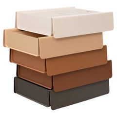 Established & Sons SIDE STACK Tower of drawers in blush by Raw Edges/Alkalay