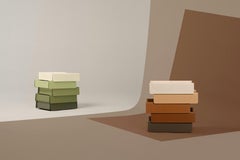 Established & Sons SIDE STACK Tower of drawers in olive by Raw Edges/Alkalay