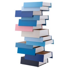 Established & Sons STACK 13 Tower of drawers in Blue Finish by Pauline Deltour