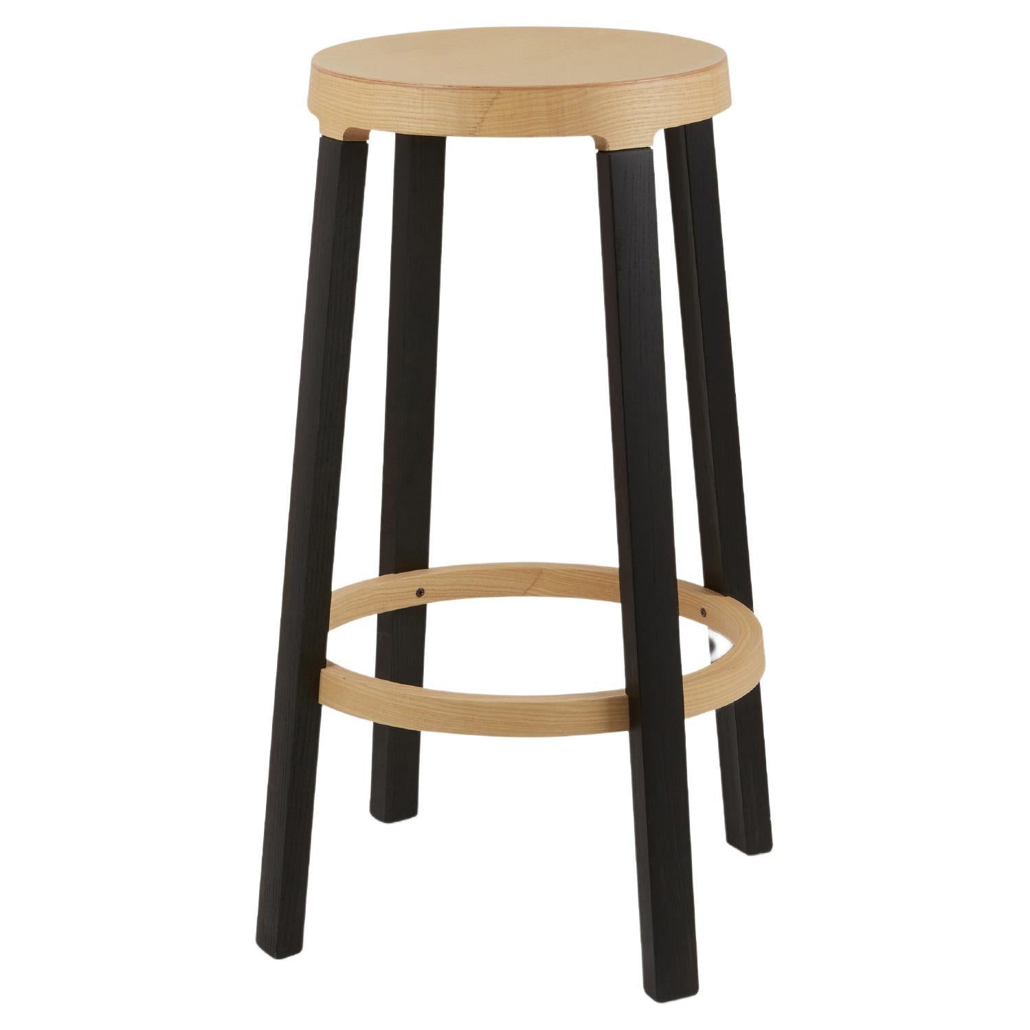 Established & Sons Step Stool H650 in Wood by Federico Gregorutti For Sale