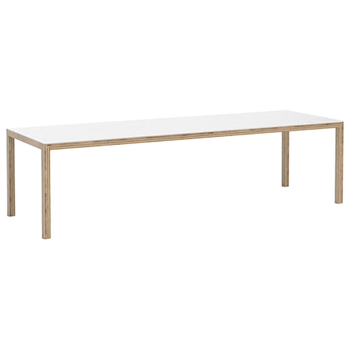 Established & Sons Table in Playwood and White Corian by Caruso St John For Sale