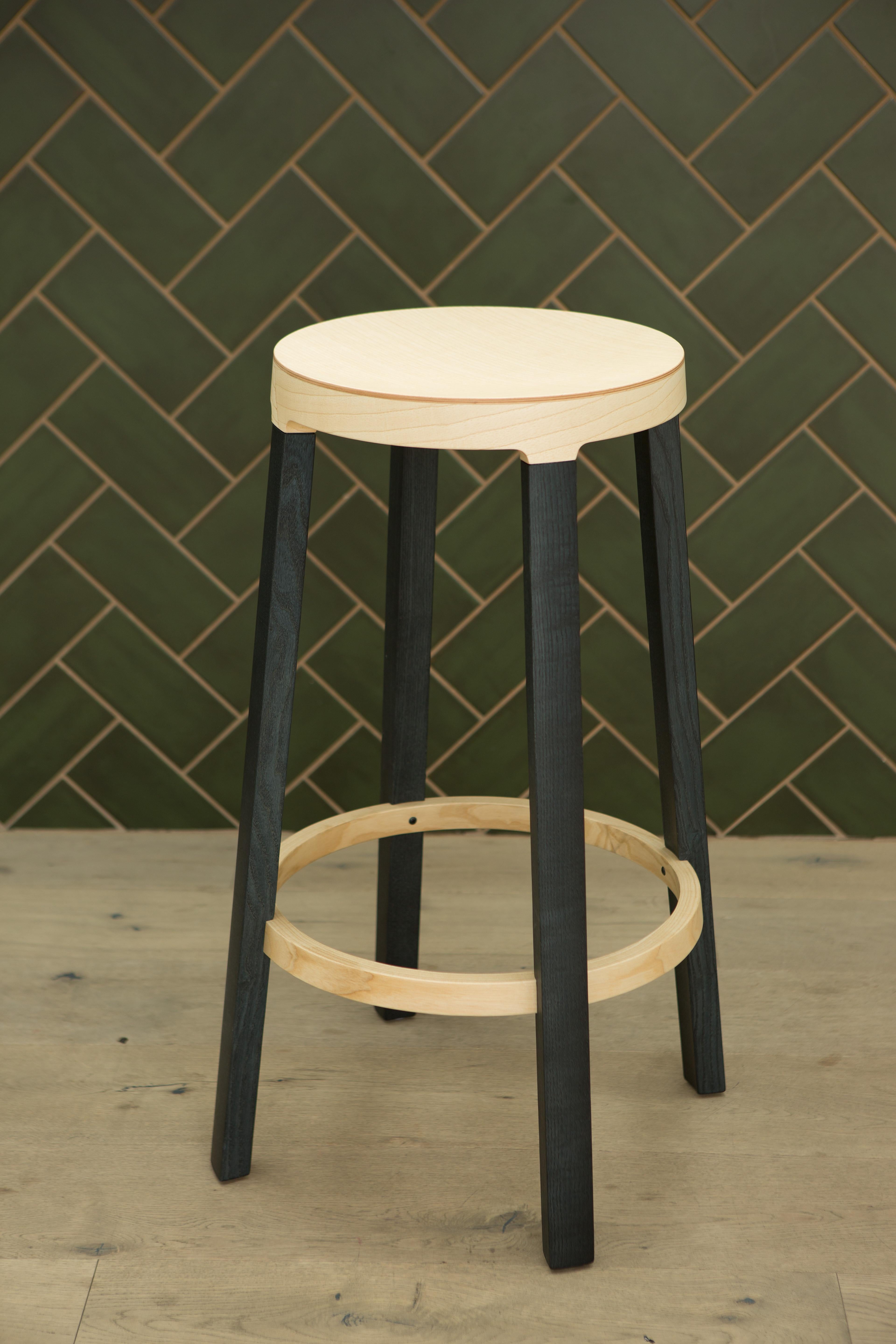 Established & Sons Tall Step Stool in Wood by Federico Gregorutti In New Condition For Sale In London, GB