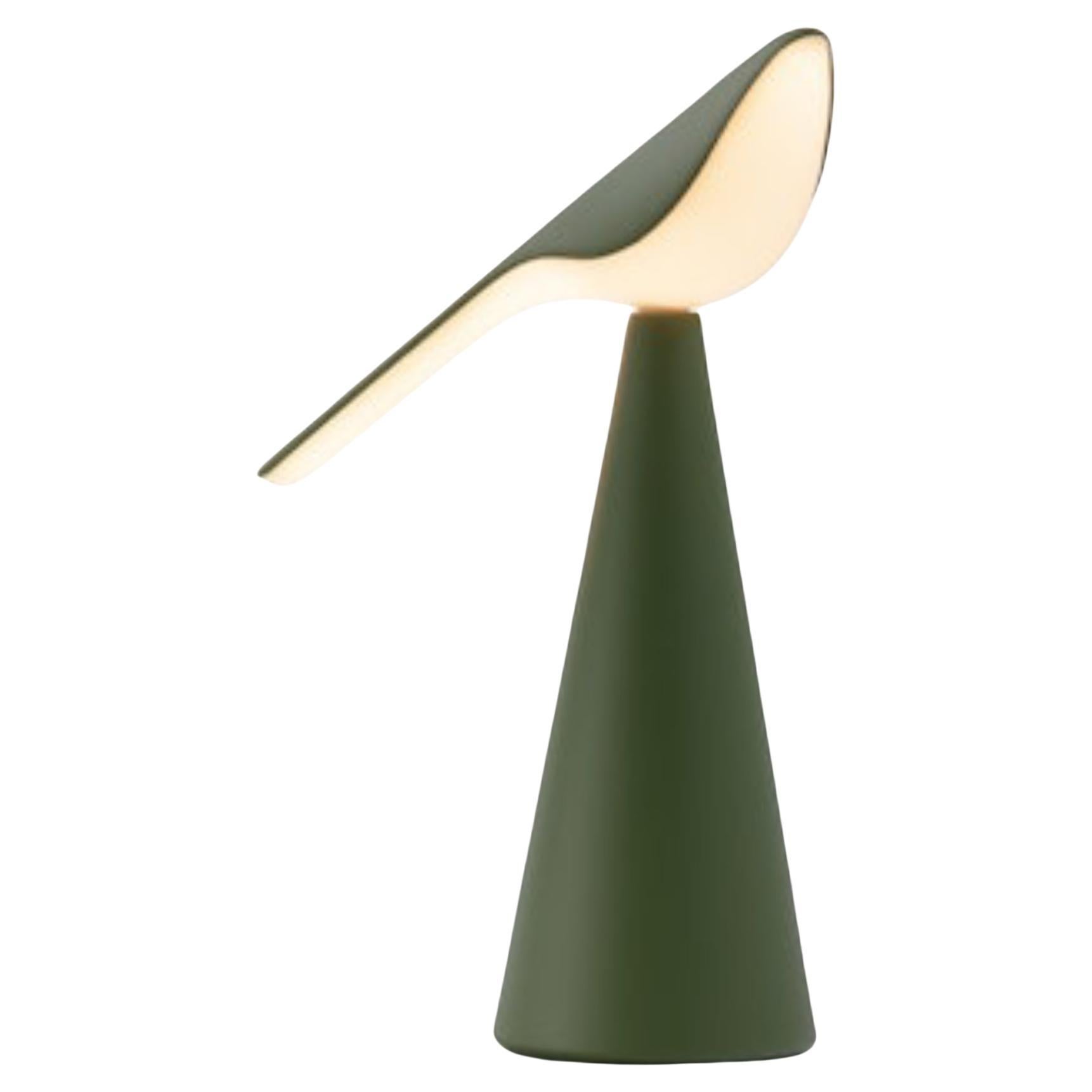 Established & Sons TIKI Table Lamp in olive green matt Finish by Nao Tamura