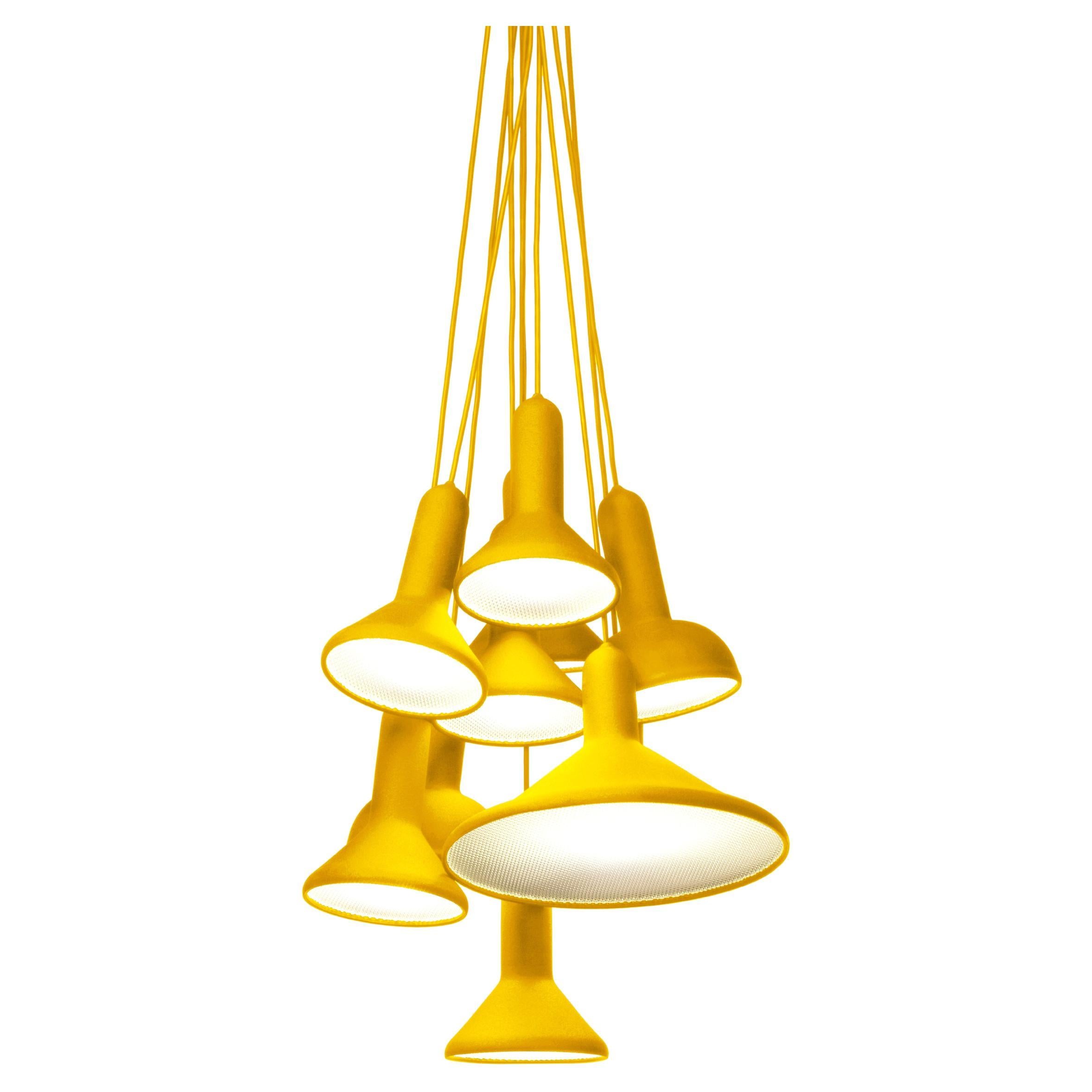 Established & Sons TORCH BUNCH S10 Lampada a sospensione in giallo di Sylvain Willenz in vendita