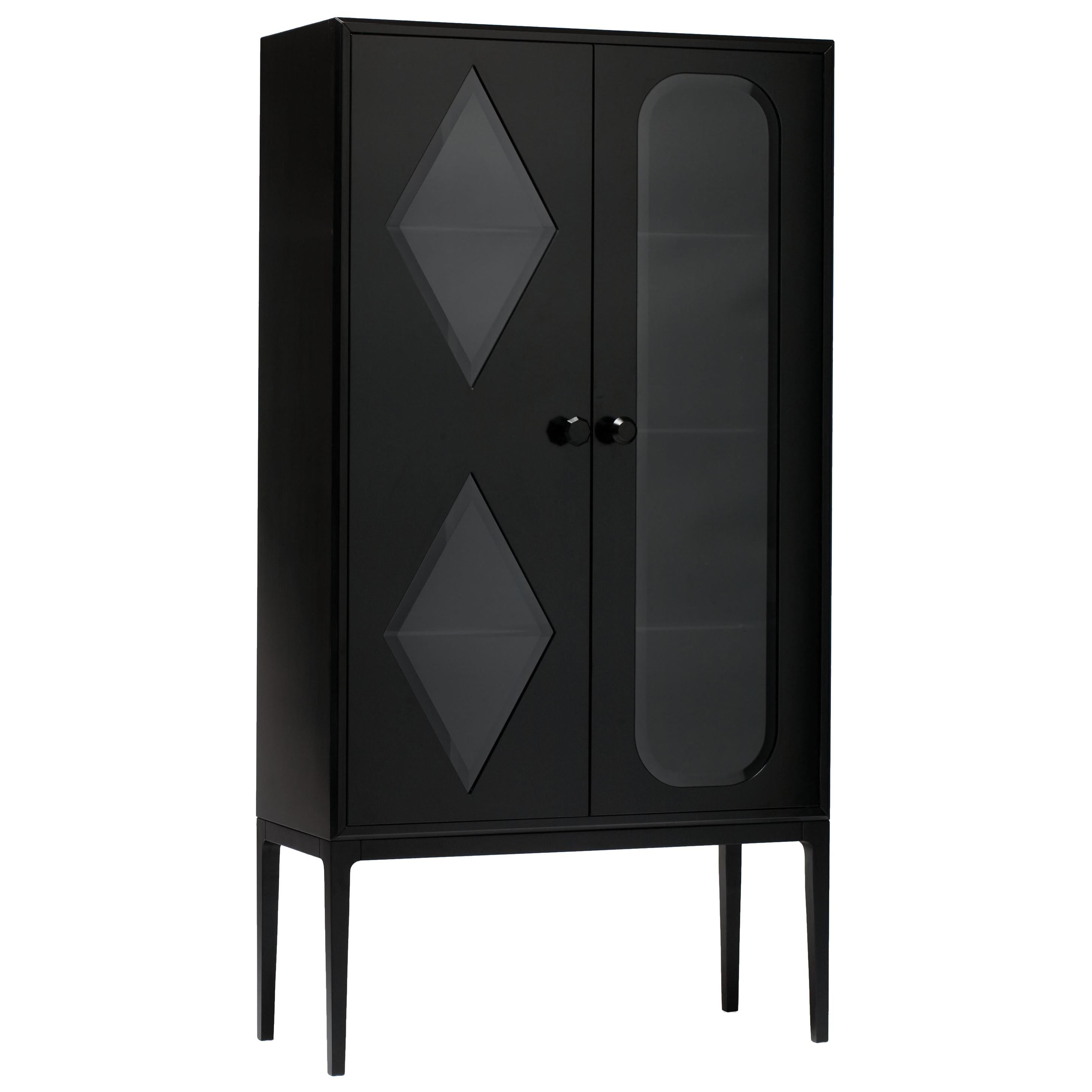 Established & Sons Tudor Two-Door Cabinet in Black by Jaime Hayon For Sale