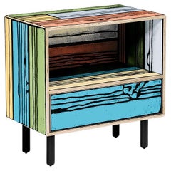 Established & Sons WRONGWOODS Night table by Richard Woods & Sebastian Wrong