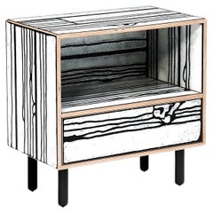 Established & Sons WRONGWOODS Night table by Richard Woods & Sebastian Wrong