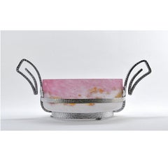Antique Establishments Lucien Fontaine and Daum French Art Deco Center Table Bowl, 1920
