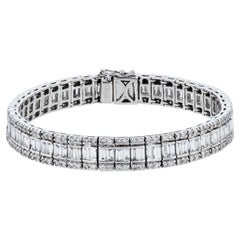 Estate 10 Carat White Gold Diamond Estate Bracelet Estate 10 Carat White Gold Diamond Estate Bracelet