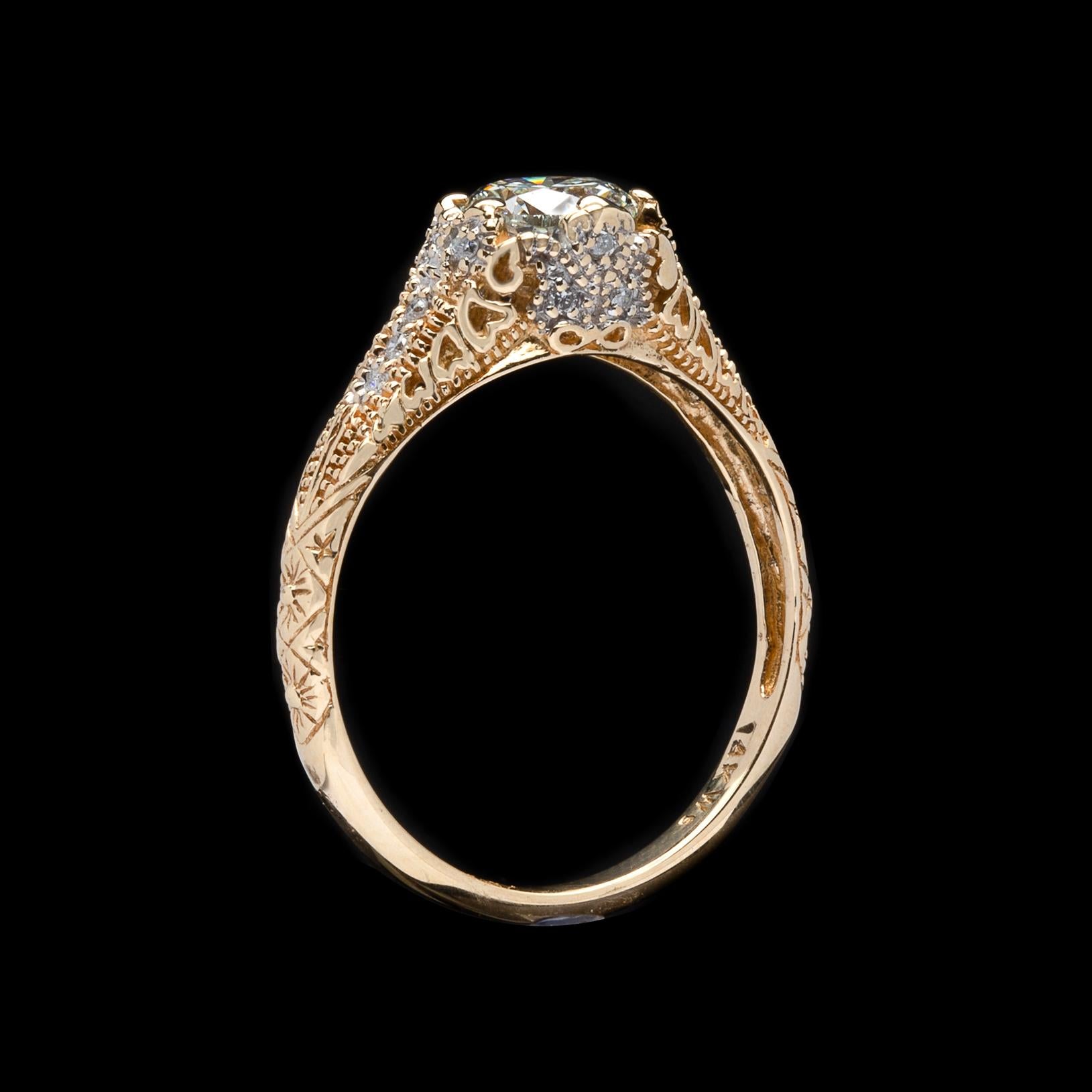 Estate 1.00 Carat E/VS1 Diamond Engagement Ring 2