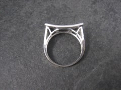 Estate 10K Black and White Diamond Ring .64 Ctw Size 8.5