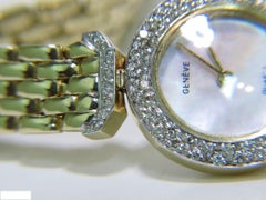 Estate 14 Karat Ladies Geneve 1.50 Carat Diamonds Watch