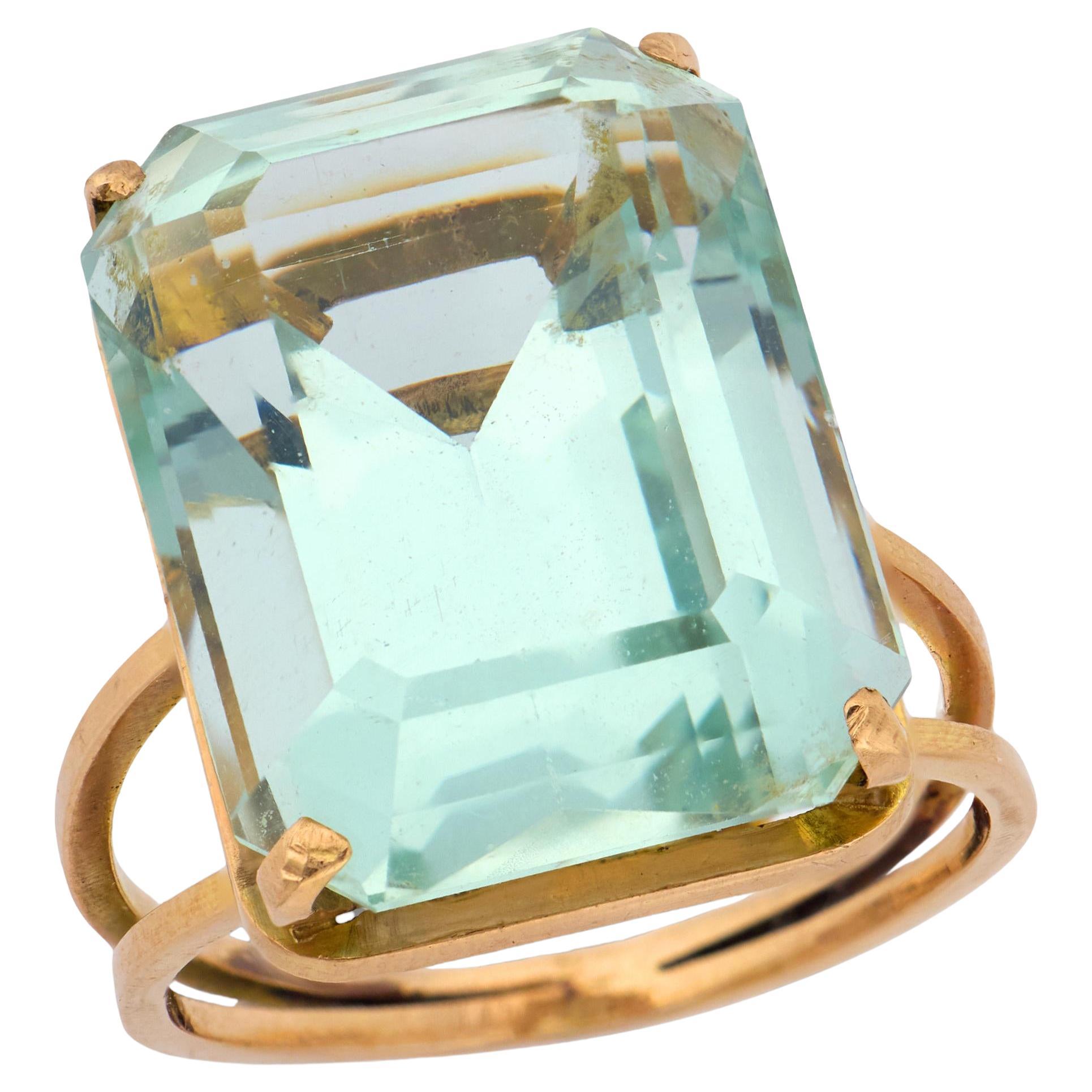 Estate 14k Aqua Ring