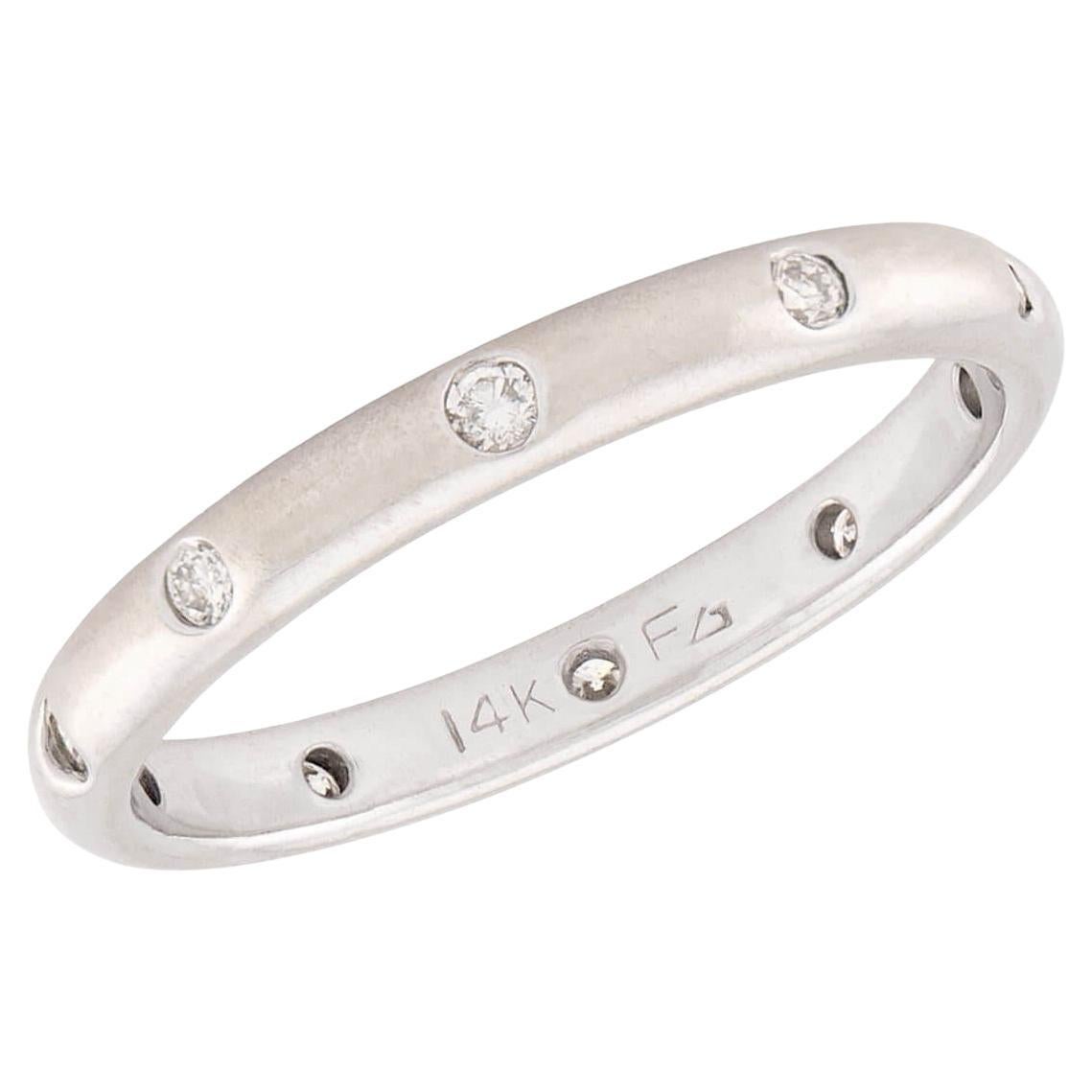 Estate 14k Diamond Band