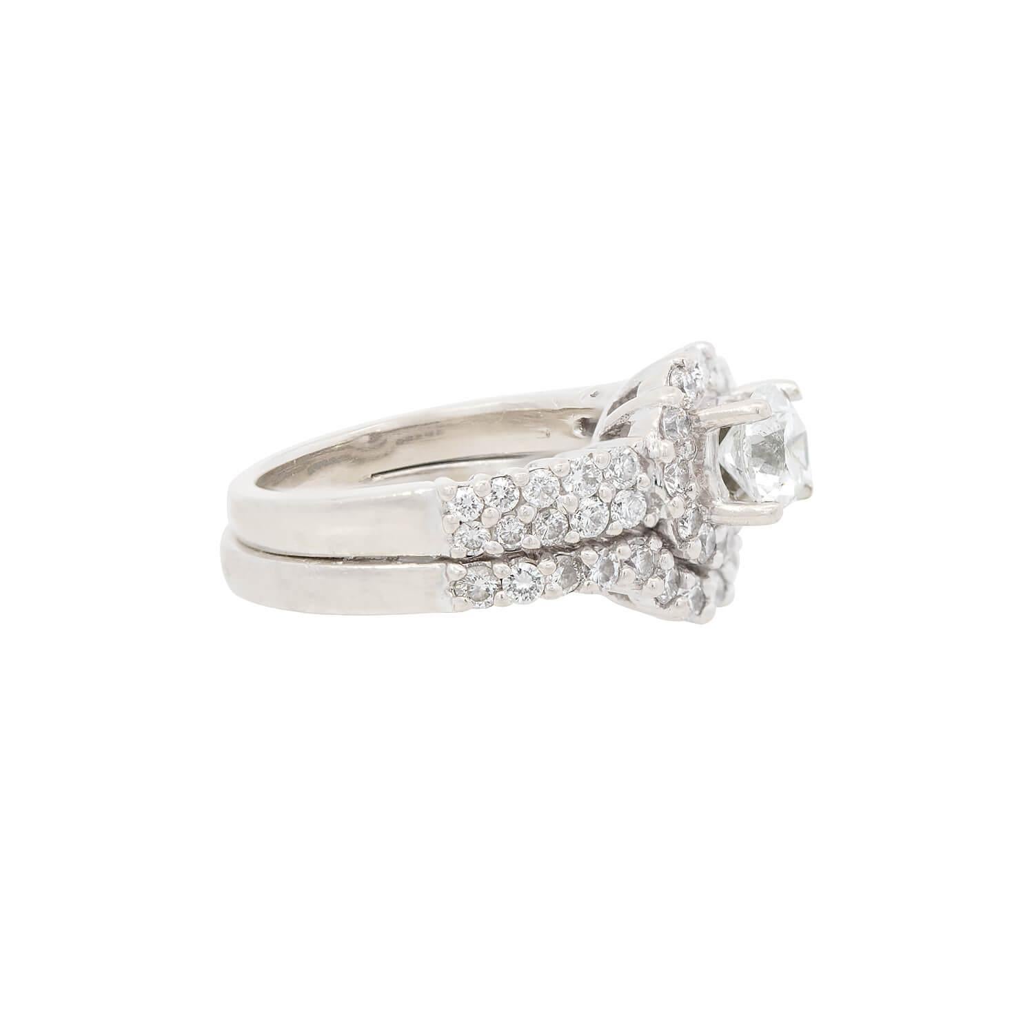 Anello di fidanzamento con diamanti 14k Estate In condizioni ottime in vendita a Narberth, PA