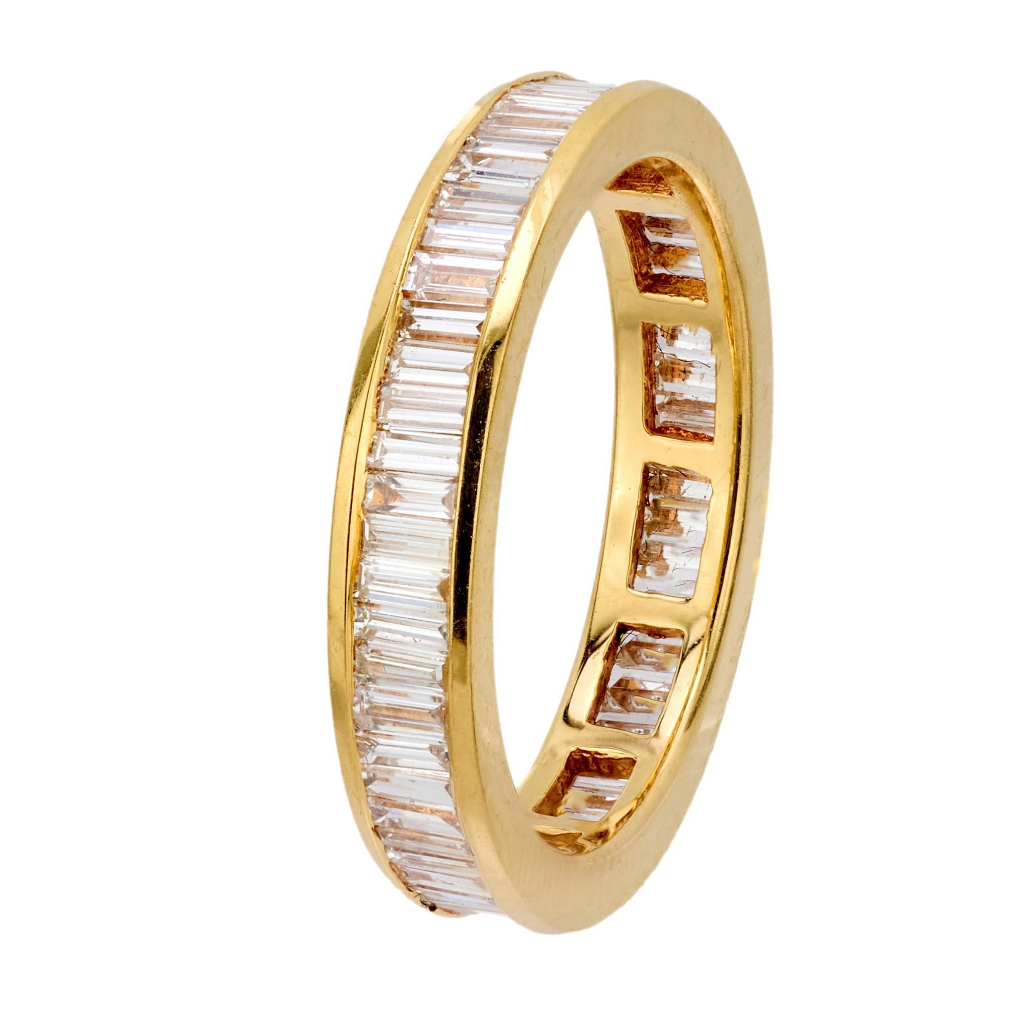 Nachlass 14k Diamant Ewigkeitsring (Moderne) im Angebot