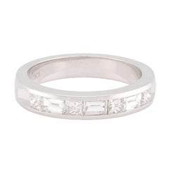 Estate 14k Diamond Half Eternity Ring
