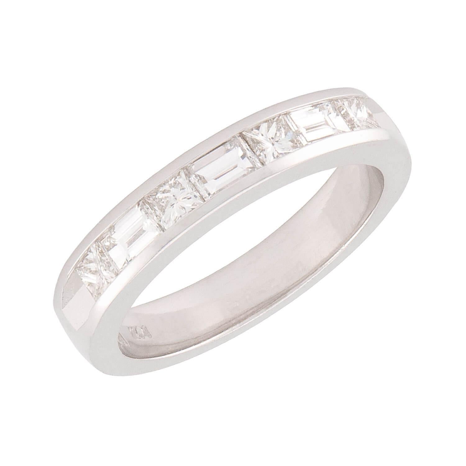 Estate 14k Diamond Half Eternity Ring