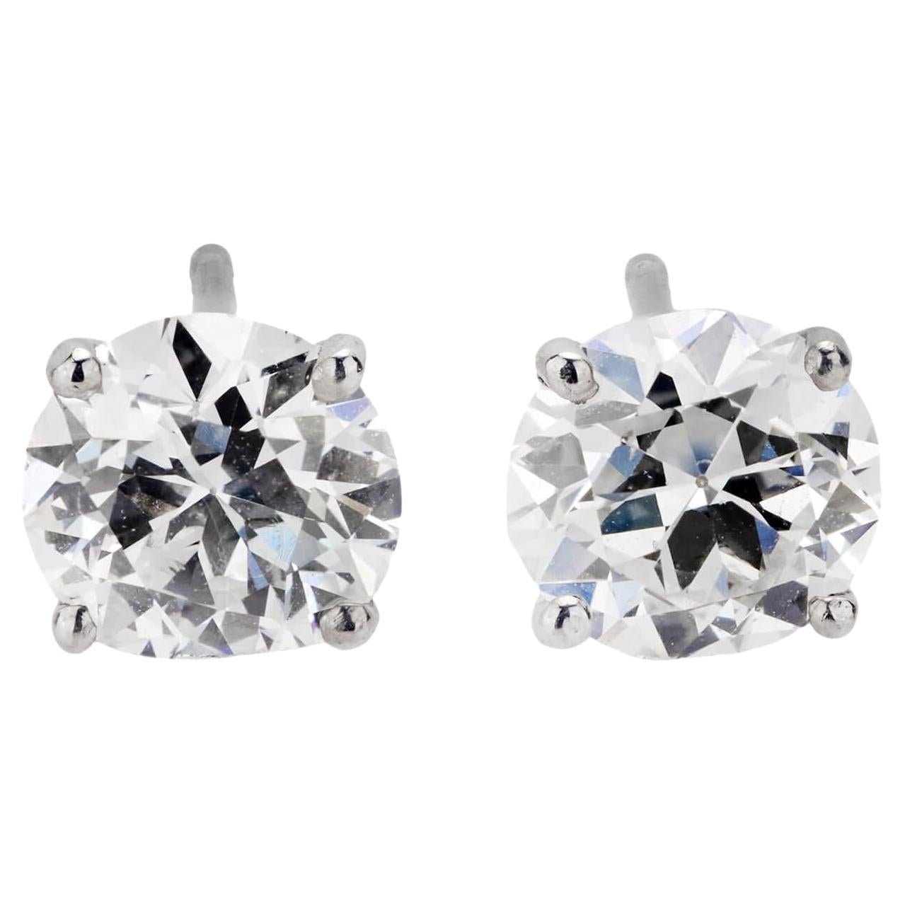 Estate 14k Diamond Stud Earrings
