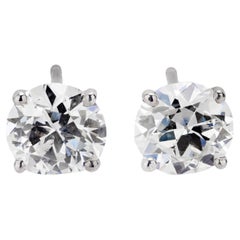 Estate 14k Diamond Stud Earrings
