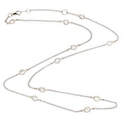 Estate 14k "Diamonds-by-the-Yard" Kette Halskette