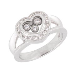 Anello cuore "Happy Diamond" Estate 14k