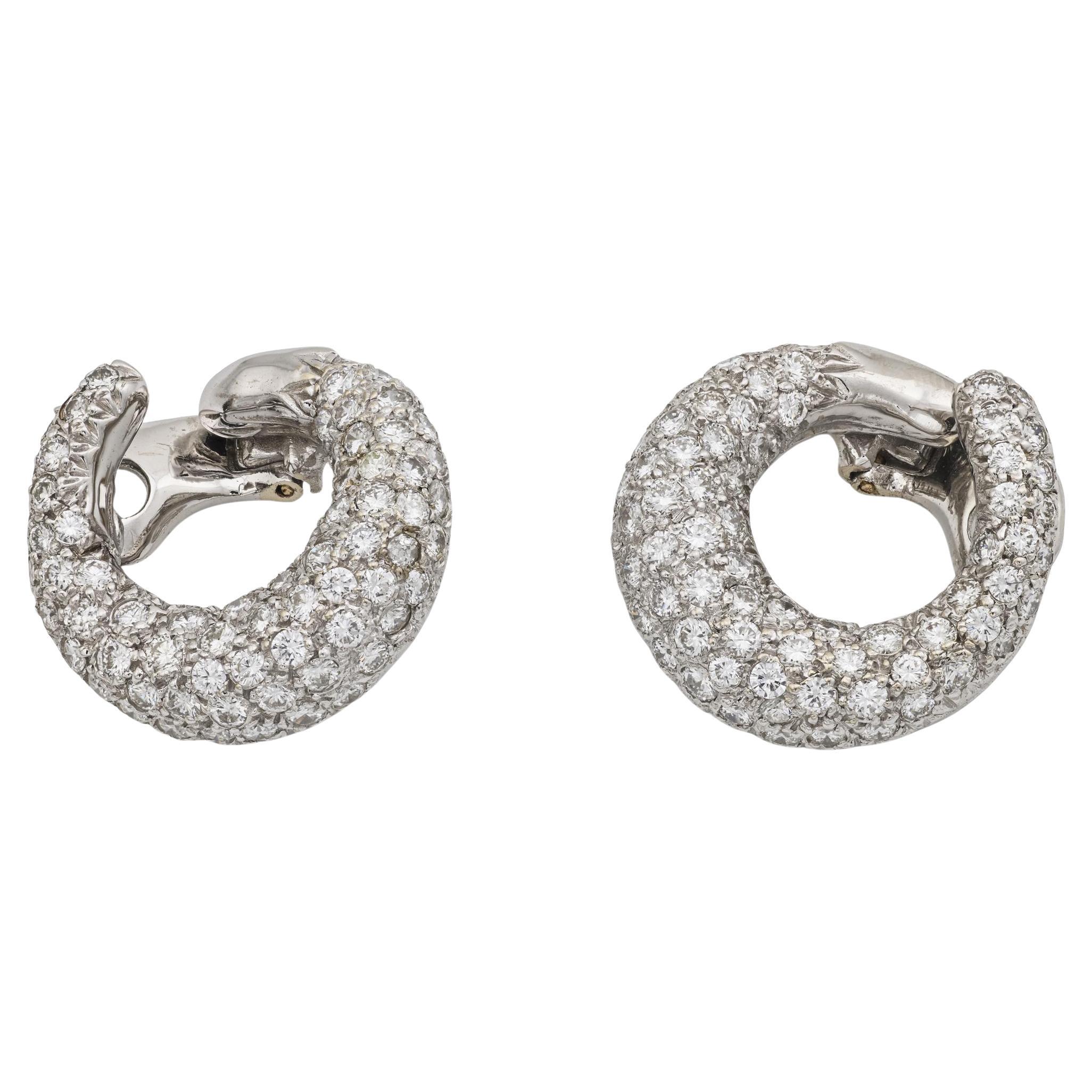 Orecchini a spirale Pavé 14k Estate