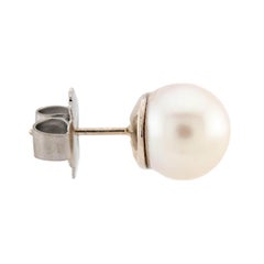 Estate 14k Pearl Stud Earrings 13mm