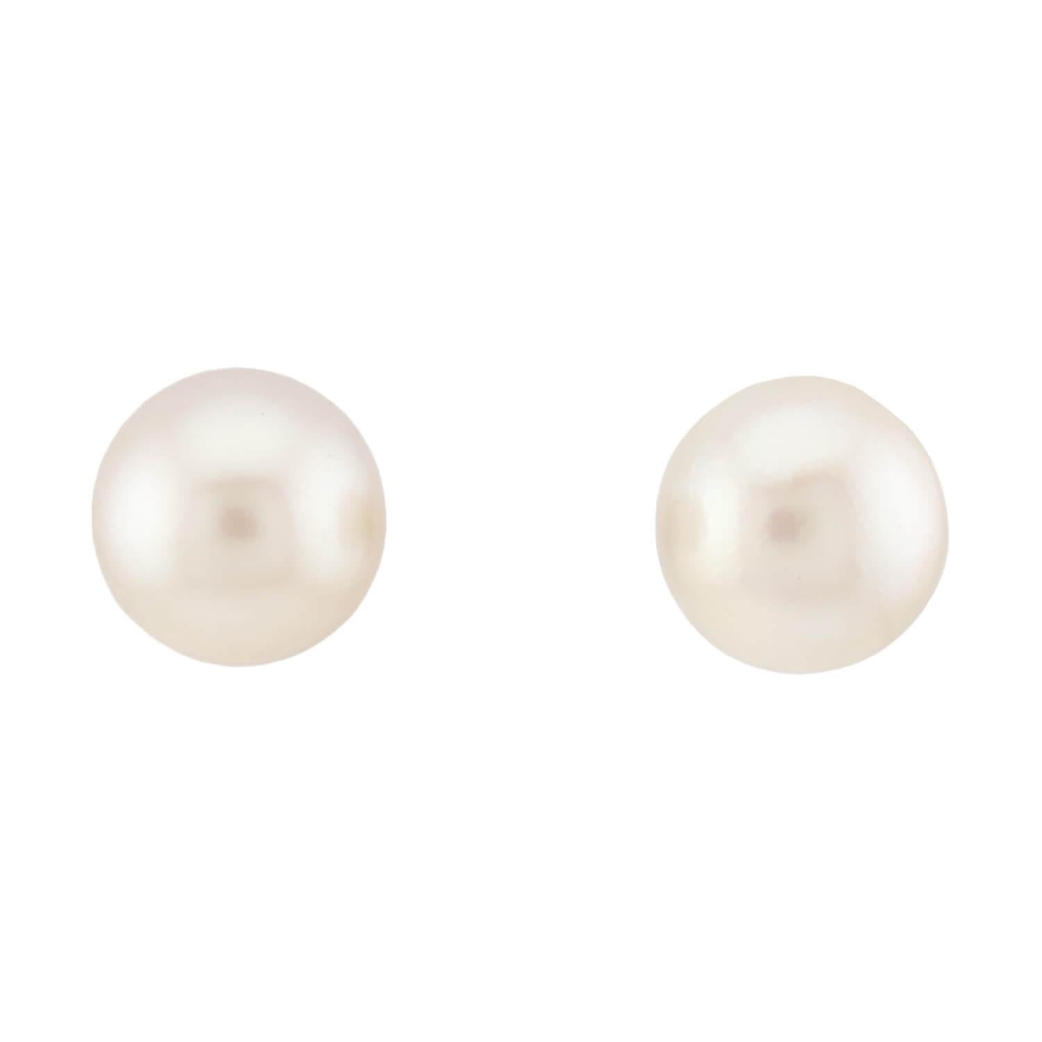 Grezzo Orecchini di perle Estate 14k 13mm in vendita