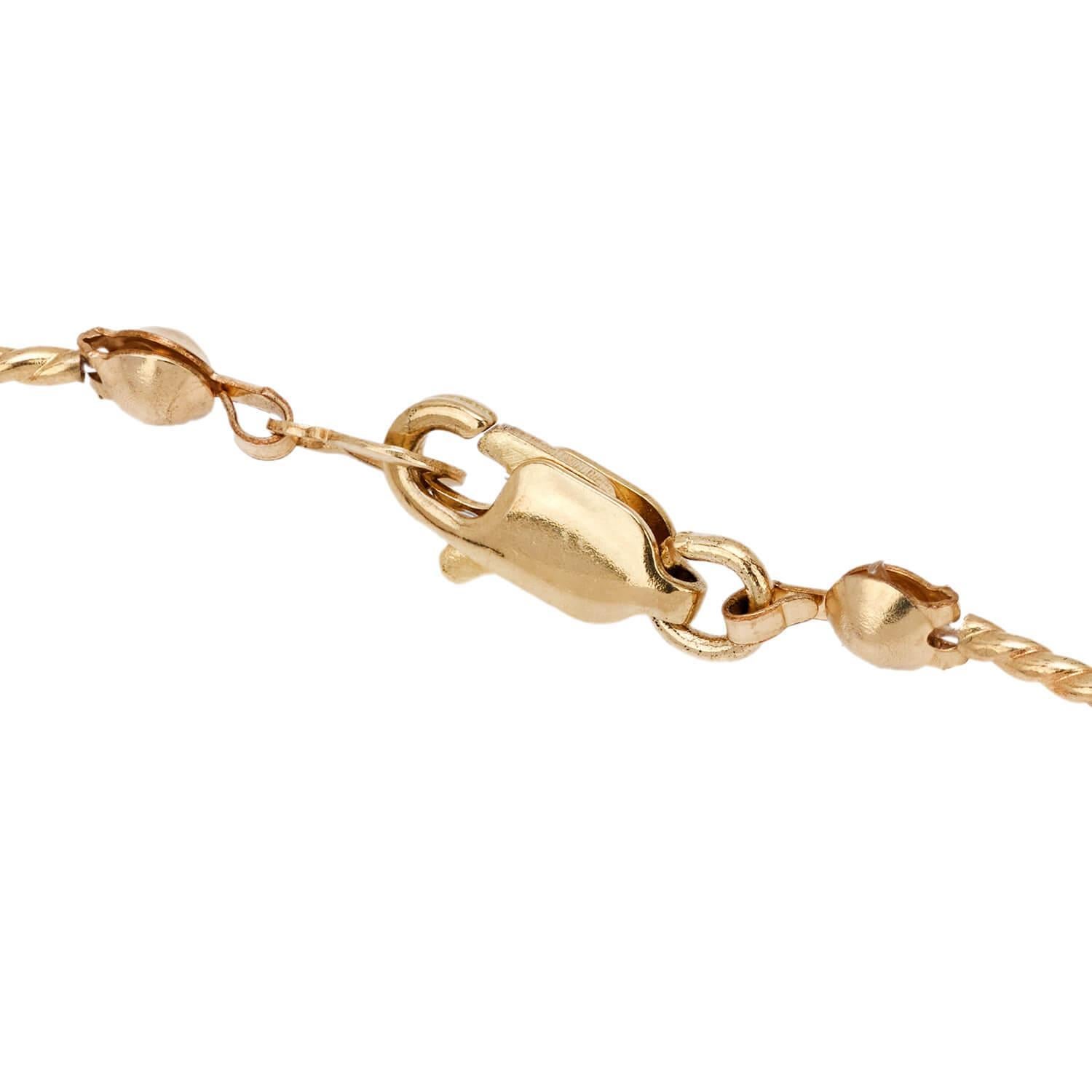 Uncut Estate 14k Pearl Tube Necklace For Sale