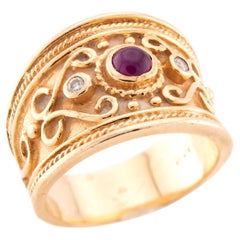 Cigarette Estate 14k rubis et diamant