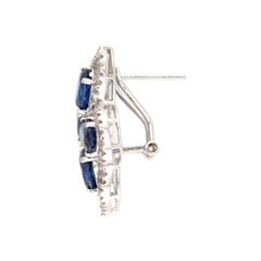 Estate 14k Sapphire and Diamond Butterfly Earrings