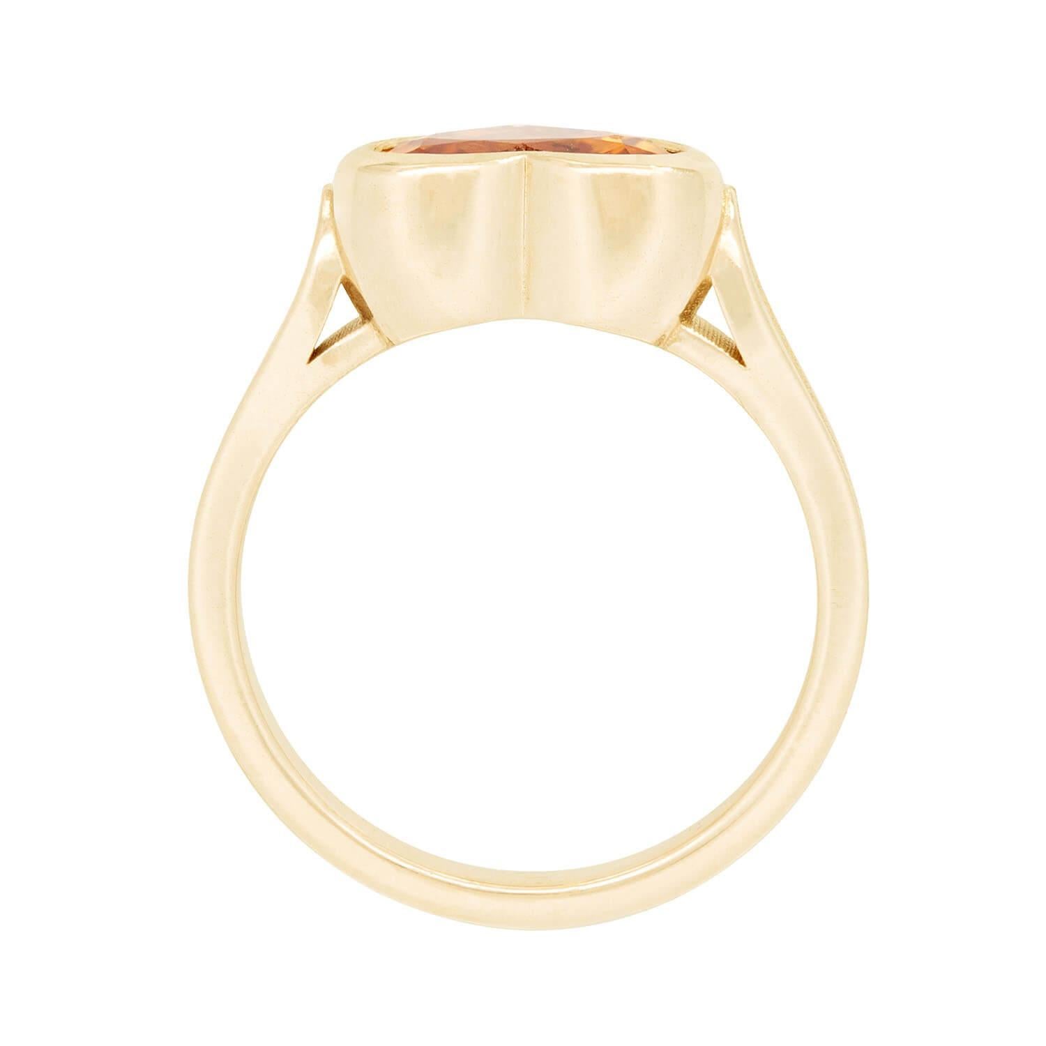 Cuore Estate 14k Sapphire Heart Ring in vendita