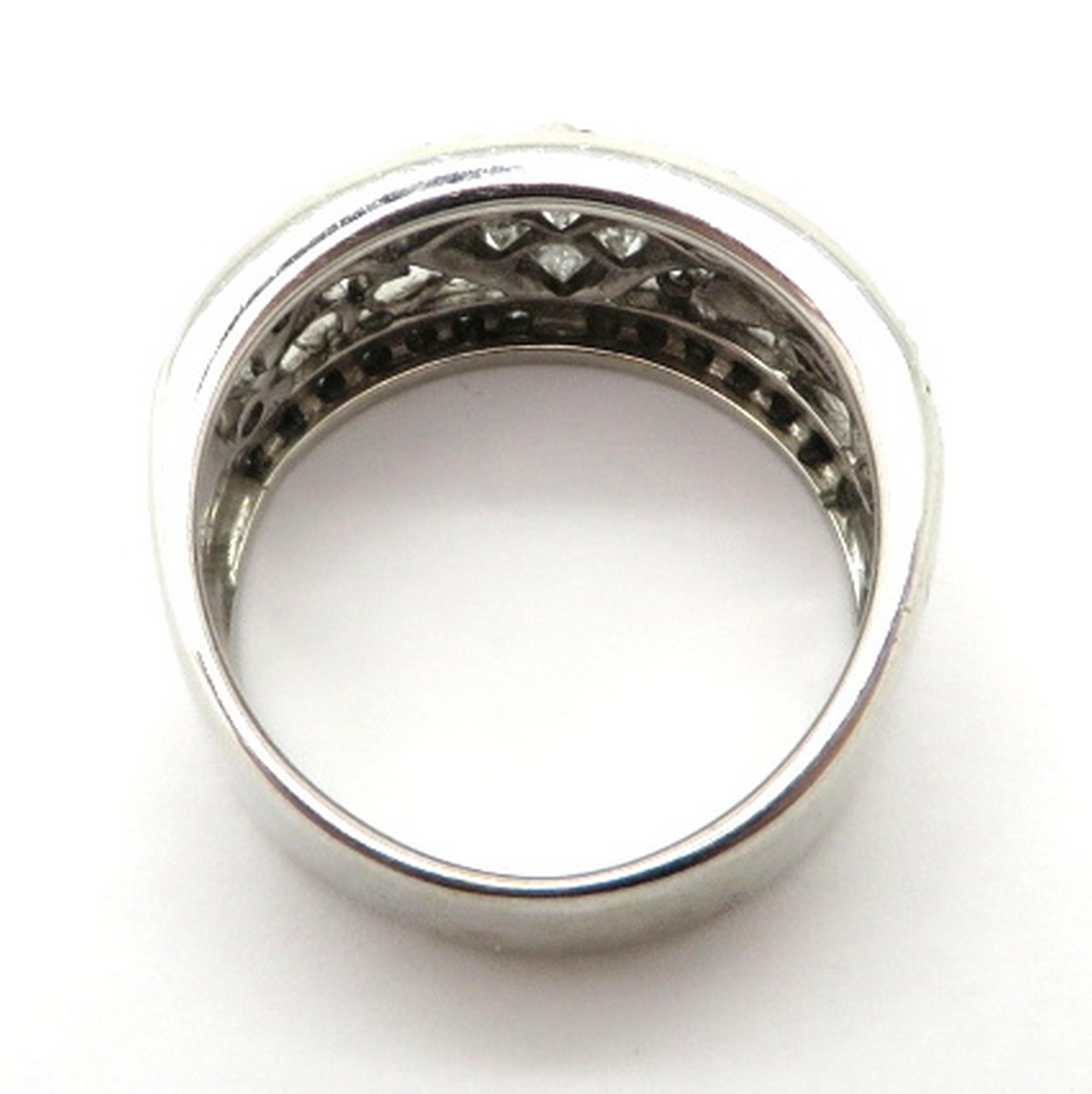 Nachlass 14 Karat Weißgold 0,53 Karat Diamant Mode-Ring im Zustand „Hervorragend“ im Angebot in Scottsdale, AZ