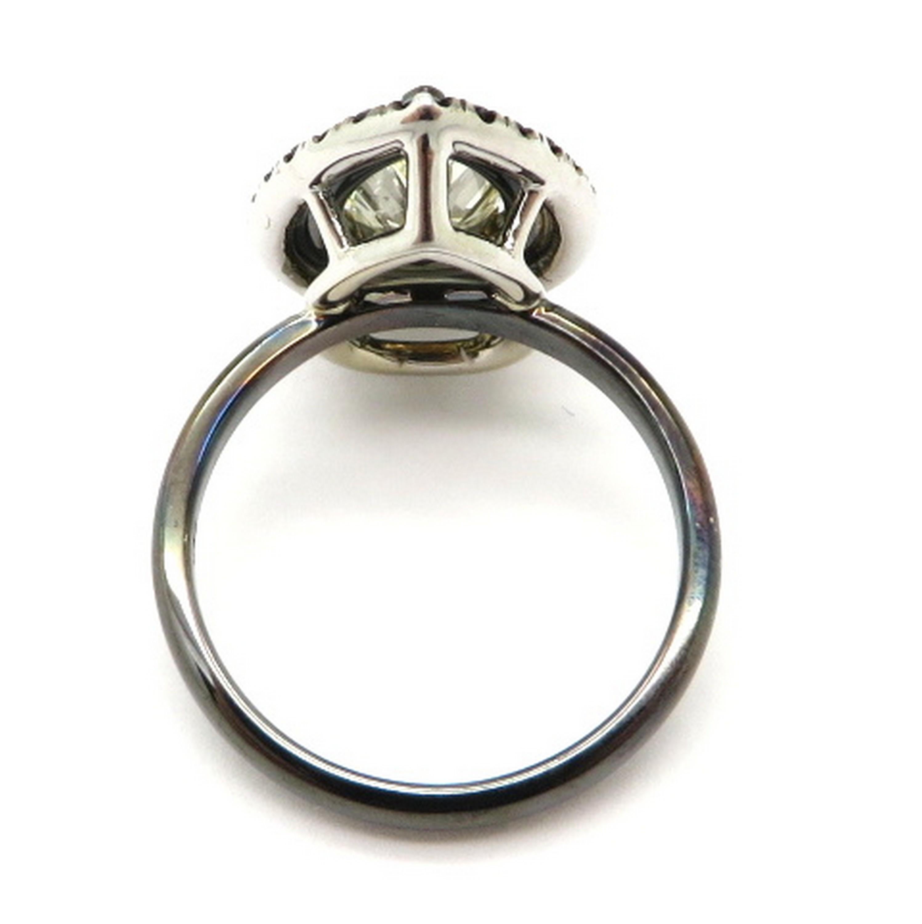 white gold black rhodium engagement ring