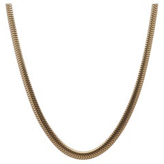 Nachlass 14K Gelbgold TIFFANY & CO. Schlangenkette Halskette - VHK#451B