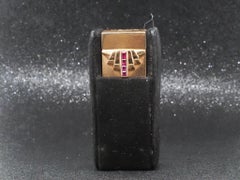 Estate 14K Yellow Gold Vintage Tiffany & Co. Lipstick Holder with Rubies - VHK#