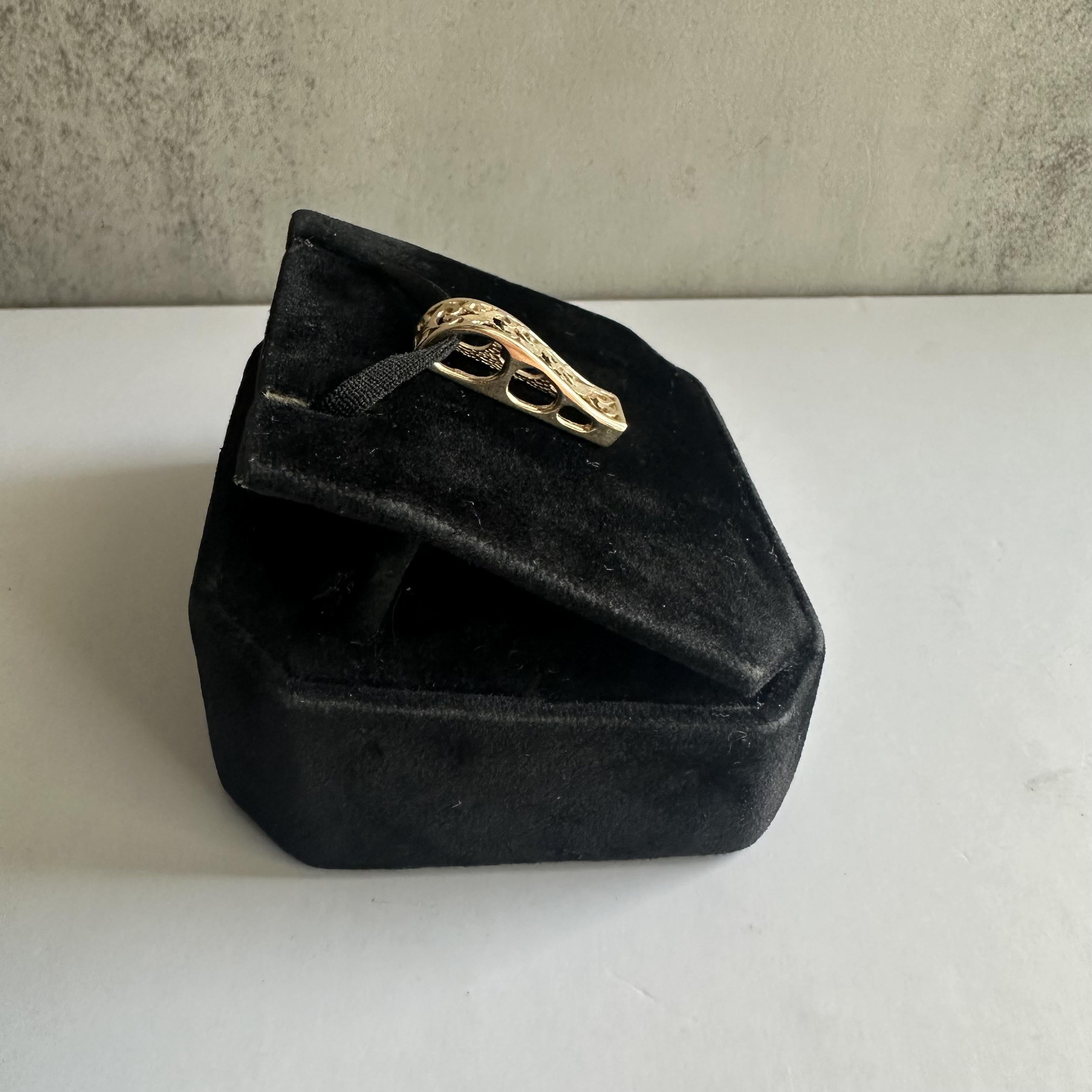 Estate 14kt Gelbgold Slide Anhänger, 7/8