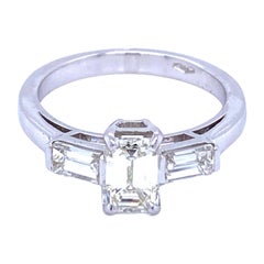 Estate 1.60 Carat Diamond Gold Engagement Ring