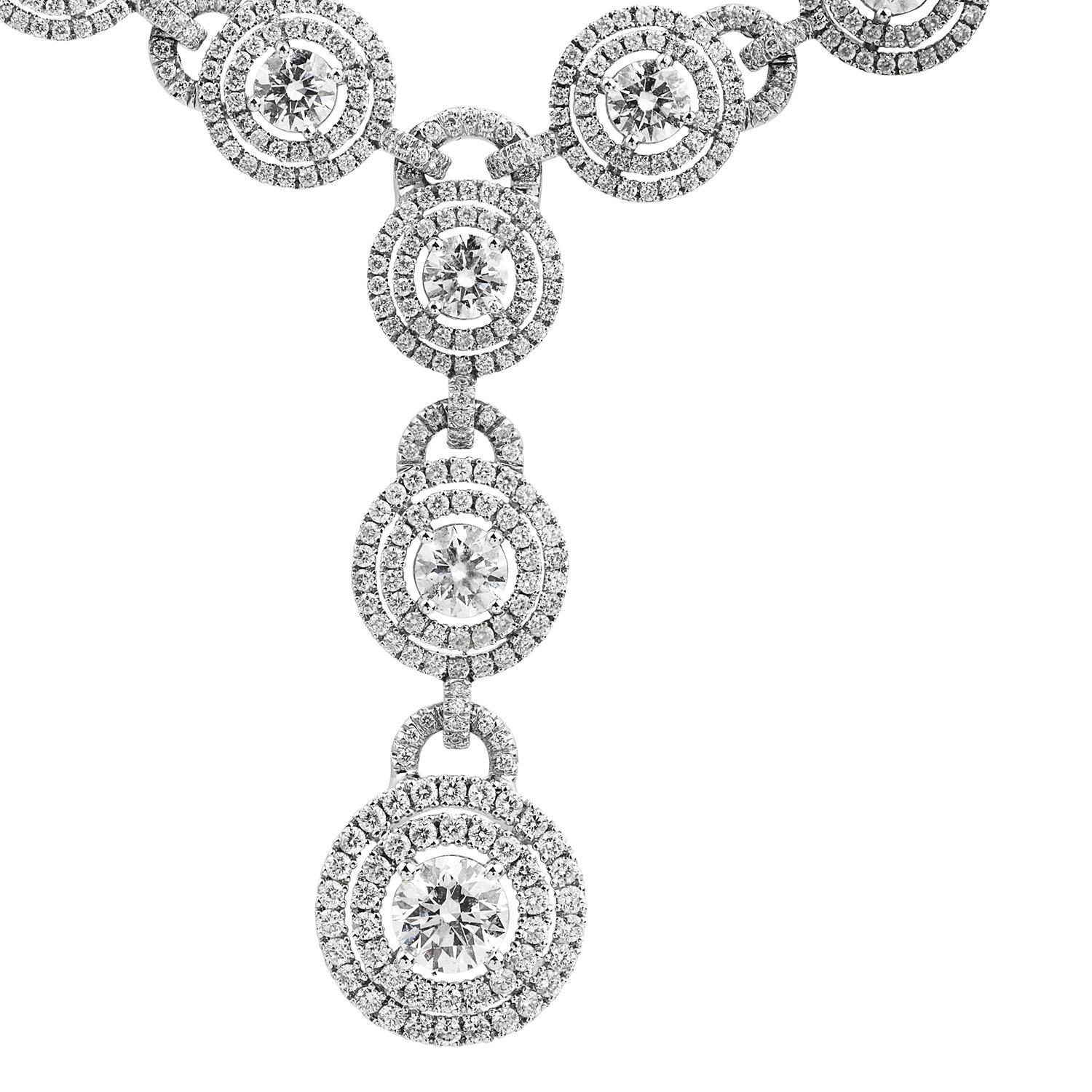 elegant diamond necklace
