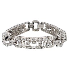 Estate 17.50ctw Diamond Bracelet Platinum