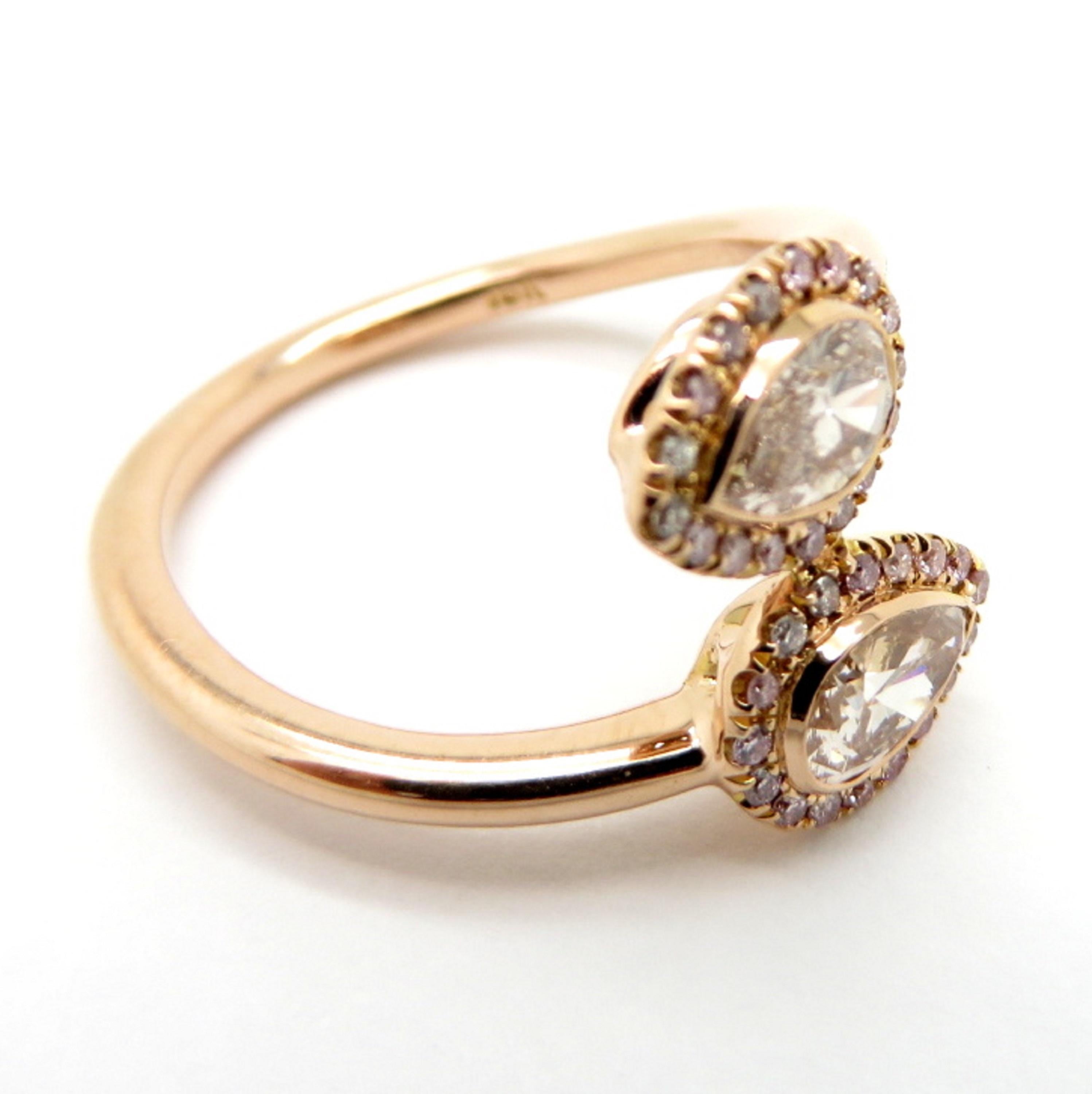 sparkling pear halo ring