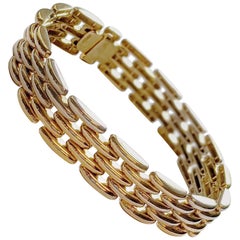 Estate 18 Karat Yellow Gold Link Bracelet