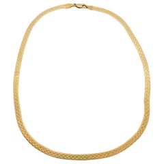 Estate 18 Karat Yellow Gold Necklace Chain